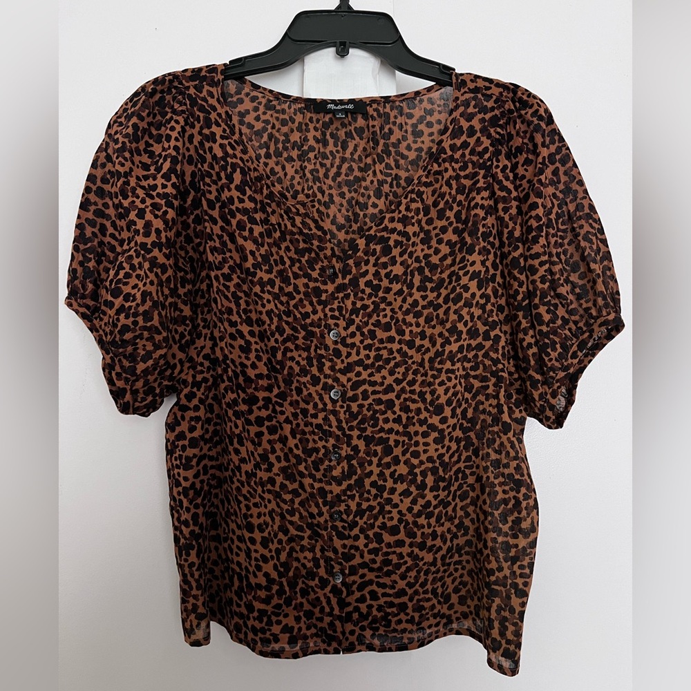 Madewell Cheetah Print Blouse